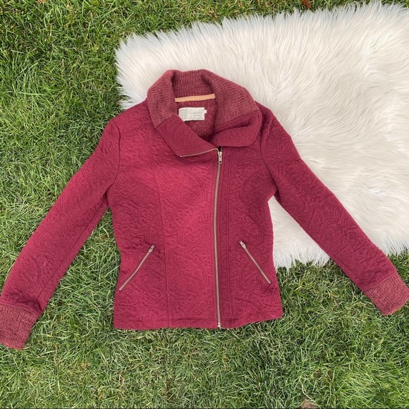 Saturday Sunday maroon light weight jacket small - Picture 2 of 6